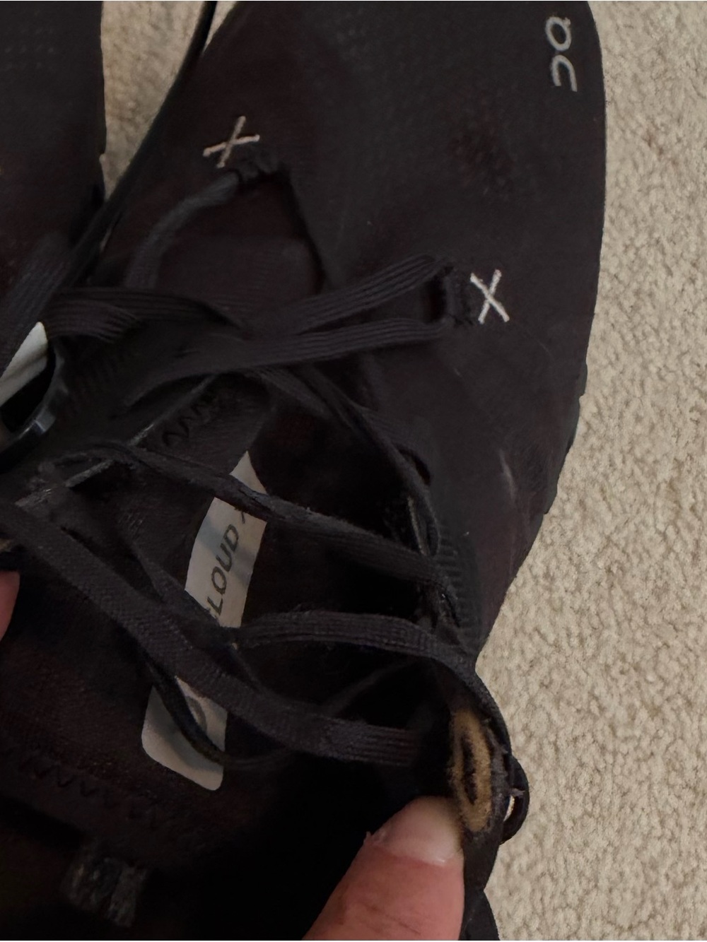 On Running Mens Athletic Shoes - Black - Picture 8 of 13